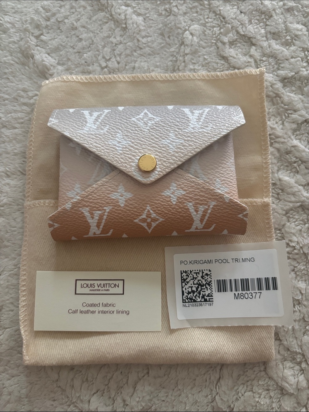 Louis Vuitton By The Pool Mini Kirigami Monogram Envelope Card Holder